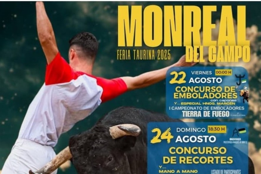 Recortes, becerras, embolados y ensogados en Monreal del Campo