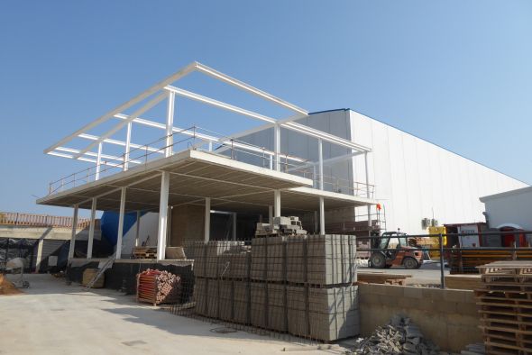 En marcha las obras del nuevo edificio administrativo del parque paleontológico