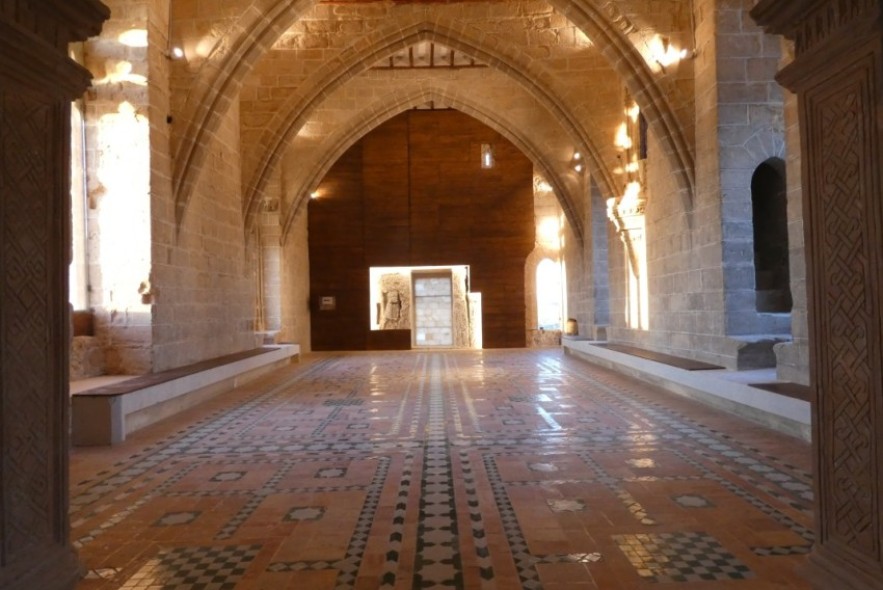 La sala noble del Castillo de Albalate del Arzobispo luce exuberante en el ecuador del Plan Director