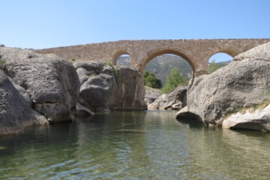 Aguaviva mantiene la restricción del baño en el río Bergantes a la altura de Cananillas