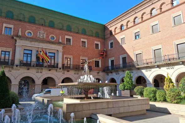 El alumbrado de la plaza San Juan  será más eficiente en unos meses