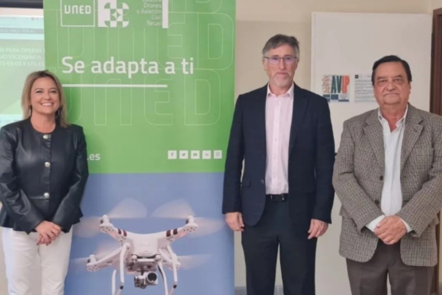 La Cátedra de Drones y Aviación Civil de la Uned de Teruel se consolida como un referente en la formación y regulación en el sector