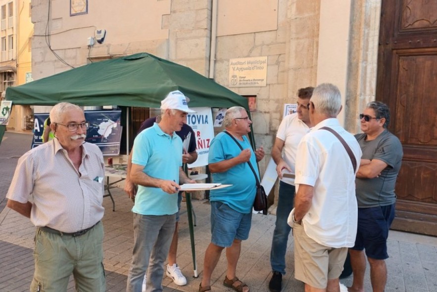 Teruel Existe recaba apoyos en Vinaròs para reclamar la construcción de la A-68