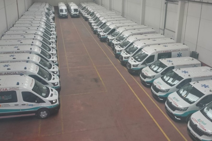 Comienza a aplicarse el nuevo contrato de transporte sanitario no urgente en Aragón, con 285 trabajadores y 135 vehículos