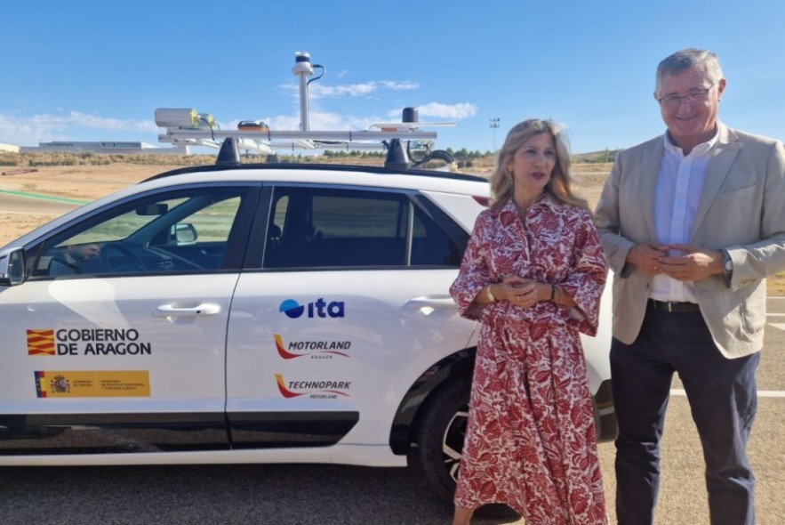 El Laboratorio del vehículo autónomo y conectado del ITA ofrecerá en MotorLand a las empresas el vehículo desarrollado para experimentar con esta tecnología