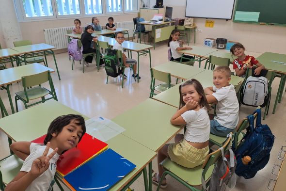 Alcañiz vuelve al aula a medio gas por el inicio de las fiestas, pero “con ganas”