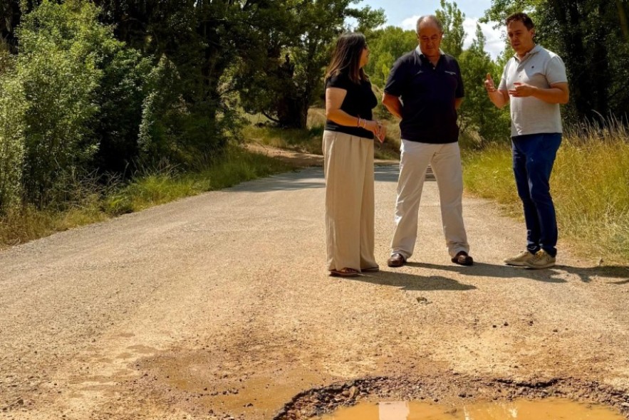 El PSOE exige a la Diputación de Teruel una actuación urgente en la carretera que une Perales, Villalba Alta y Orrios por sus graves riesgos