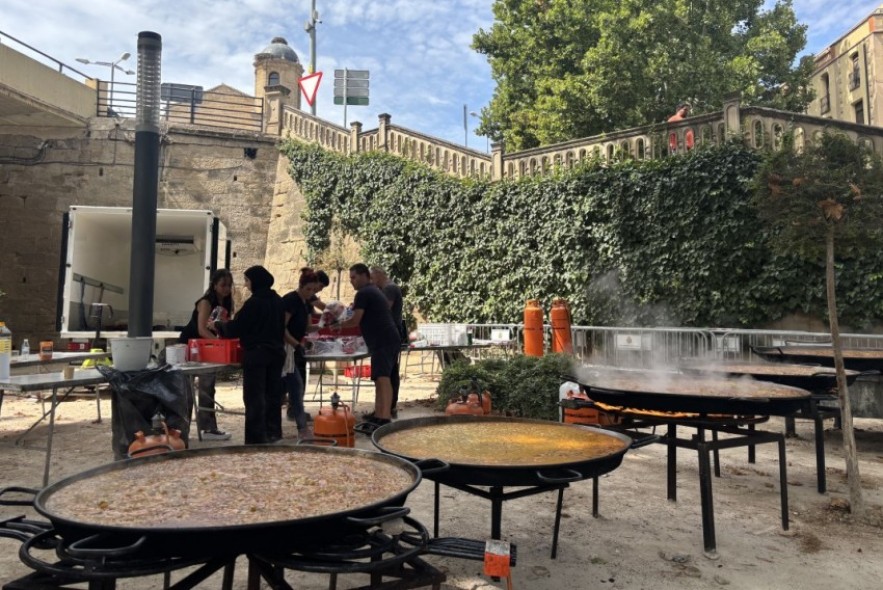 Alcañiz cierra sus fiestas con la paella popular como gran protagonista