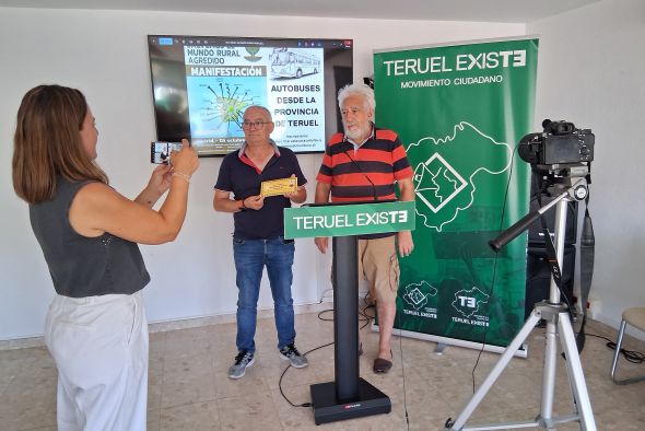 El movimiento Teruel Existe se suma a la manifestación del próximo 5 de octubre