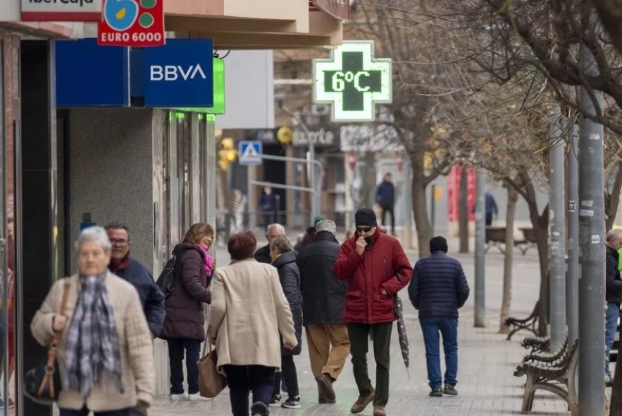 Lluvias en la divisoria del Pirineo y caída notable de temperaturas máximas en Teruel