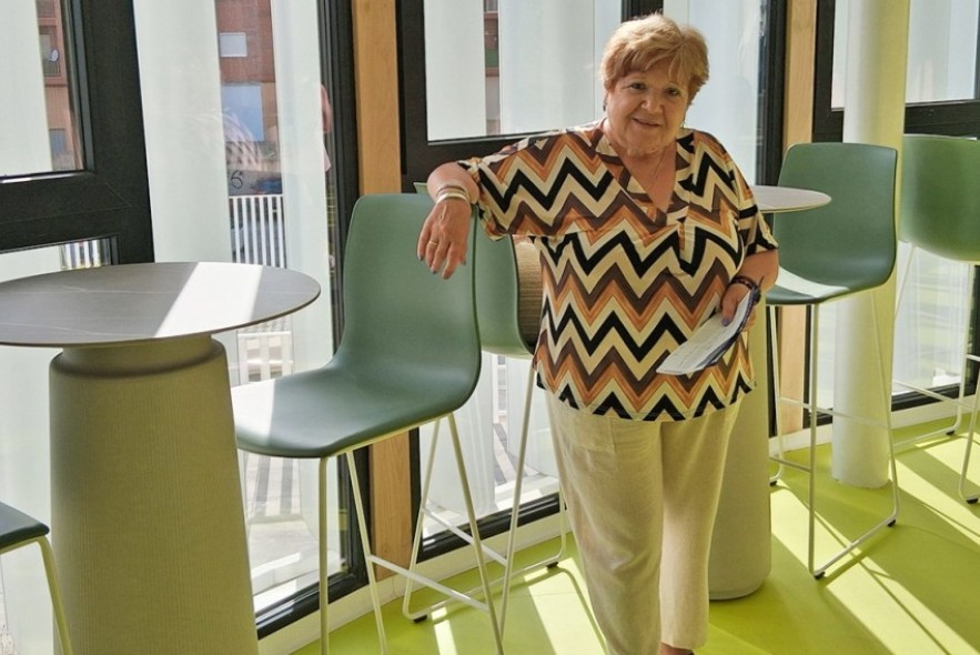 Mari Marco, presidenta de la Asociación vecinal de San León: “Queremos retomar todas  las actividades que dejamos  de hacer por falta de espacios”