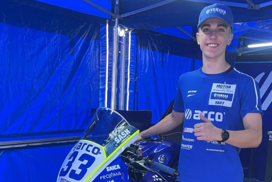 Alcañiz vibra ya con el Mundial de  SBK y el piloto local Gonzalo Sánchez