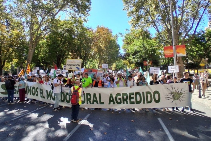 El mundo rural se manifiesta este domingo en Madrid para denunciar la agresión que sufre