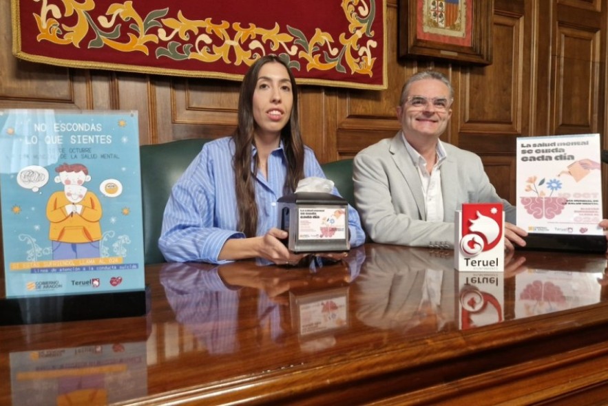 El Ayuntamiento de Teruel inicia una campaña para prevenir la conducta suicida coincidiendo con el Día Mundial de la Salud Mental