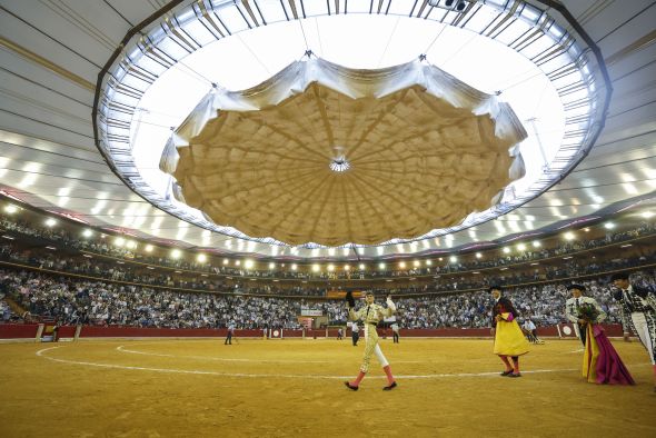 El matador de toros Aarón Palacio se reivindicó el jueves en la Feria del Pilar
