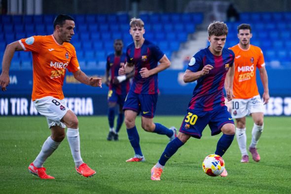 Juan Hernández suma otra victoria y otra titularidad con el Barça Atlètic