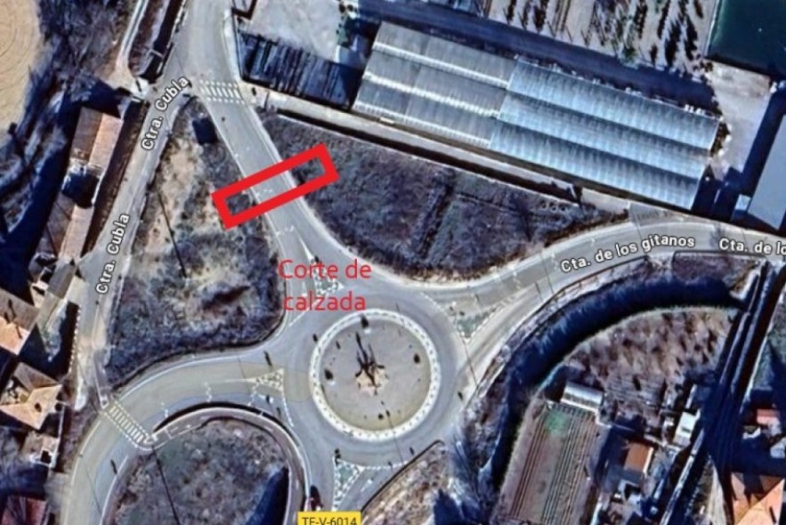 Corte de la carretera de Cubla por obras este miércoles y jueves
