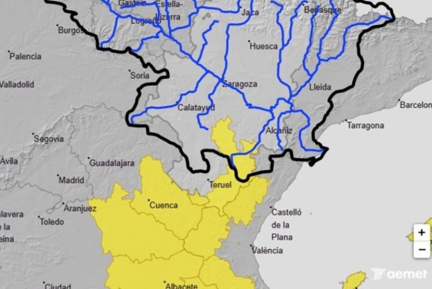La Aemet activa el aviso amarillo por posibles lluvias intensas en las comarcas Gúdar y Maestrazgo