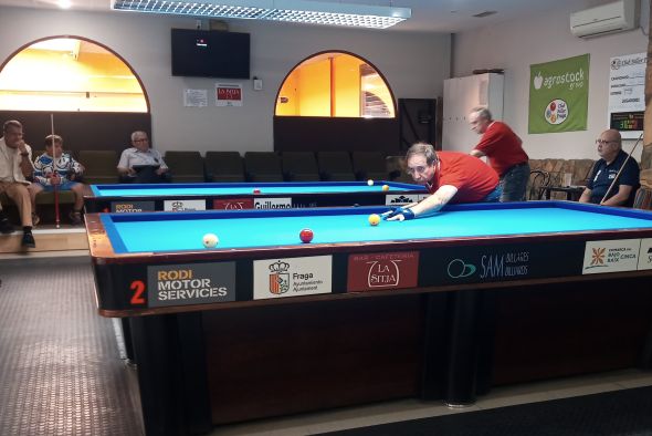 El CB Casino Teruel empieza el Trofeo de Aragón de billar con derrota ante el Fraga