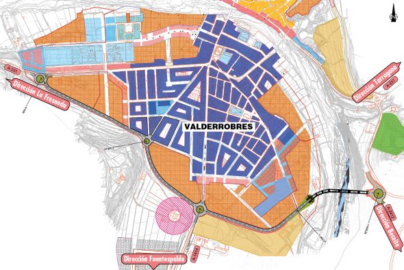 El Inaga publica el trazado de la variante de Valderrobres,  de 1,6 kilómetros