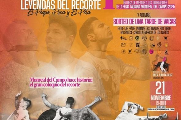 Coloquio taurino en Monreal del Campo: se reúnen las Leyendas del Recorte