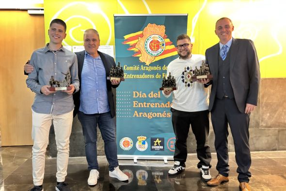 Premios para CD Teruel y AD Anejas en el Día del Entrenador Aragonés