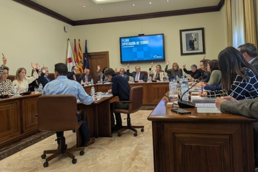La Diputación de Teruel aprueba  un presupuesto de 101 millones sin incluir las enmiendas de la oposición