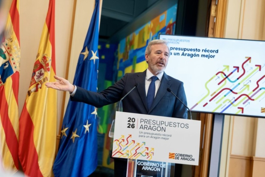 Azcón presenta un presupuesto que dice pensar en el territorio, pero la oposición lo cuestiona