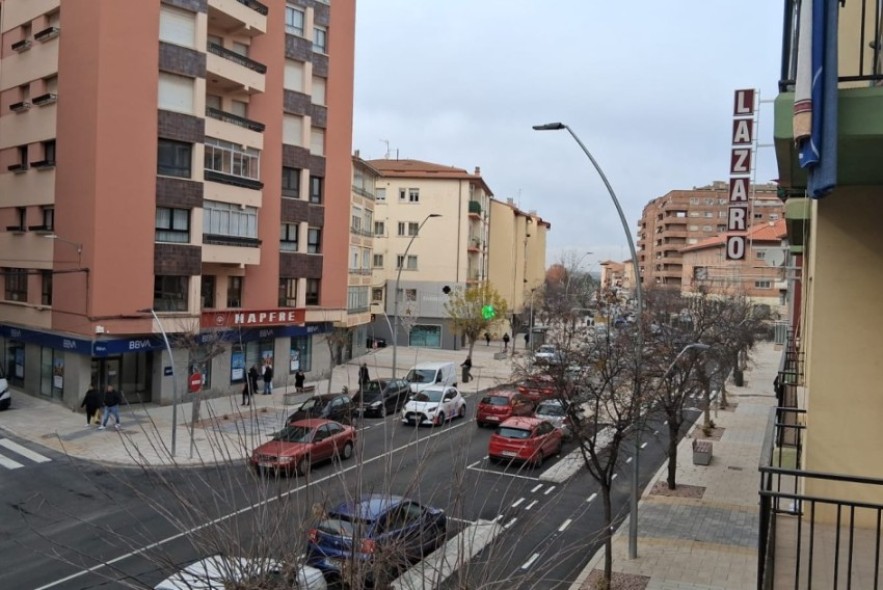 Transportes finaliza las obras de adecuación al paso de peatones y bicis de la avenida Sagunto en Teruel, con una inversión de 6,4 millones de euros