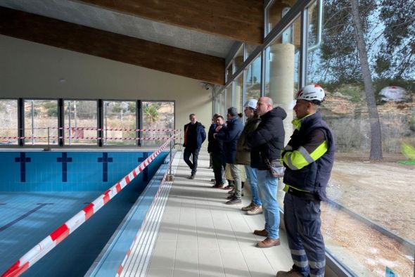 Alcañiz empezará las pruebas de llenado de su futura piscina climatizada
