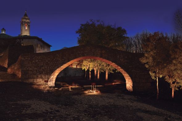 Fortanete licita la iluminación del puente medieval y la zona de huertos