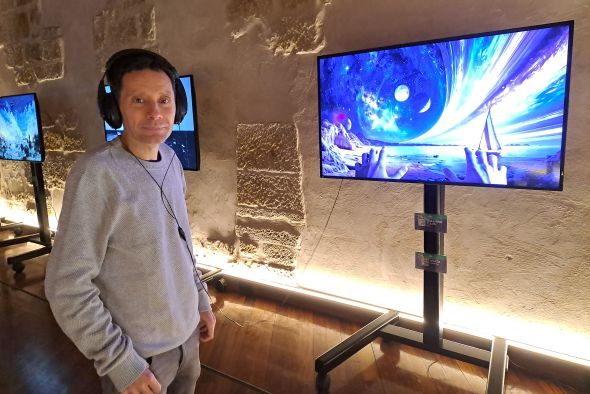 Toñín Lizana, responsable del Espacio Expositivo de Arte Digital de Alcañiz: “No es casualidad que  el E²ArtD esté en Alcañiz, aquí se han hecho muchas cosas por primera vez”