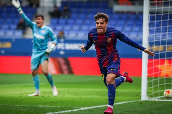 Juan Hernández abre la goleada que inicia el año del Barça Atlétic