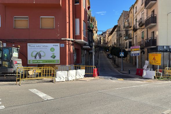 Las travesías de Alcañiz entran en su recta final con  cortes puntuales de tráfico