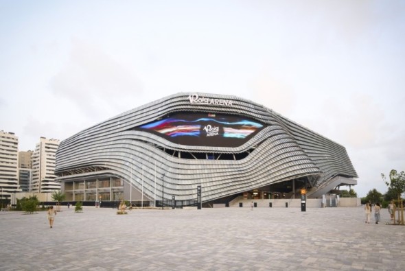 El flamante Roig Arena de Valencia, con sello de Pamesa: 50.000 m2 de cerámica y una fachada impactante
