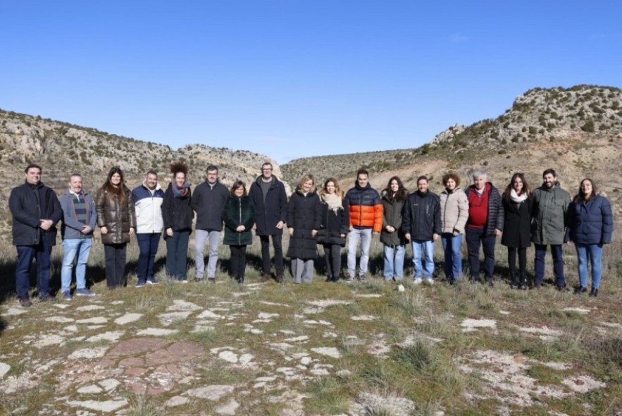 Pilar Alegría se reúne con la candidatura turolense a las Cortes de Aragón