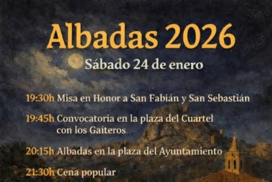 Aliaga celebrará las tradicionales Albadas  el 26 de enero