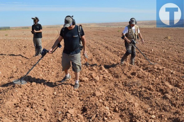 El material bélico localizado cerca de Cabezo Alcalá de Azaila confirma la hipótesis del asedio