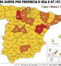 Teruel y Palencia son las dos únicas provincias que presentan riesgo alto por covid