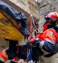 Catorce bomberos de la Diputación de Teruel, en un simulacro internacional en Yesa