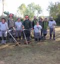 El taller de empleo forestal de Gea crea un jardín botánico en el paseo fluvial