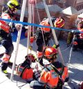 El trabajo de los bomberos proporcionará valiosa información para restaurar la Escalinata de Teruel