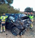 Dos heridos por el vuelco de un vehículo en la carretera A-231 entre Valjunquera y La Fresneda