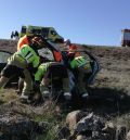 Herido un hombre tras sufrir un accidente en la carretera entre Bello y Odón