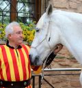 Juan Pardo, San Jorge en el Vencimiento del Dragón de Alcañiz: “El caballo ve al dragón como un mostruo y le tienes que hacer ver que no es así”