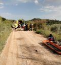 Rescatado un ciclista que se precipitó por una ladera en la Val de Zafán