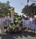 La caída del Torico y su columna copan protagonismo en el desfile y merienda de las peñas en el coso taurino