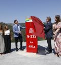 Sánchez inaugura las obras de la N-232 en el Puerto de Querol que abre el Bajo Aragón al Maestrazgo de Castellón