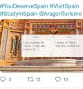 Turespaña retira la campaña que promocionaba Teruel en Twitter con el lema 'Los Amantes de Teruel tonta ella y tonto él' en español y en inglés tras la queja del Ayuntamiento