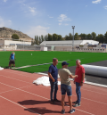 La remodelación del campo de fútbol de Alcañiz estará acabada antes del campus del Real Madrid